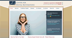 Desktop Screenshot of centerfordentalrestorations.com