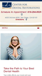 Mobile Screenshot of centerfordentalrestorations.com