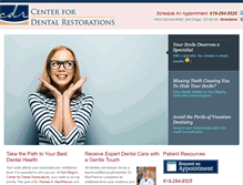 Tablet Screenshot of centerfordentalrestorations.com